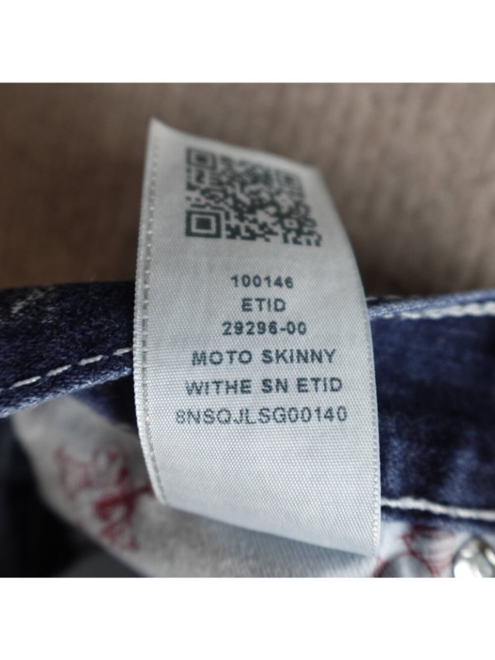 True Religion Womens Jeans 30 Blue Moto Skinny Stonewash - Picture 12 of 16